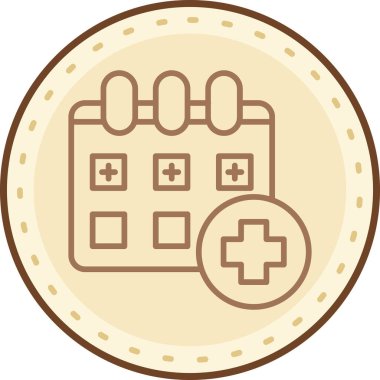 Hastane simgesinin vektör illüstrasyonu