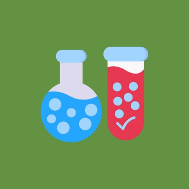 test tüp vektör simgesi