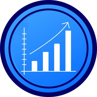 Mavi ve beyaz grafiğin vektör çizimi