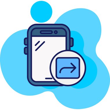 telefon simgesi, vektör illüstrasyonu