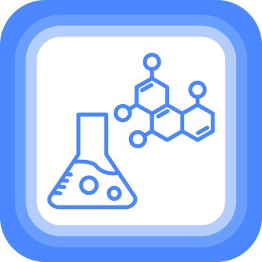Laboratuvar. Web simgesi basit illüstrasyon