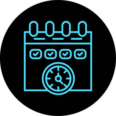 Vektör Takvim Simgesi, vektör illüstrasyonu