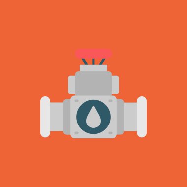 su tankı simgesi düz vektör.