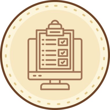 Rozet. Web simgesi basit tasarım