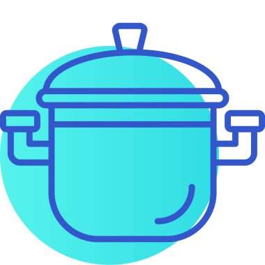 Ot pişiriyorum. Basit illüstrasyon