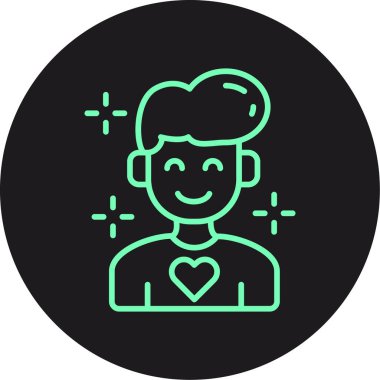 vektör avatar simgesi, illüstrasyon