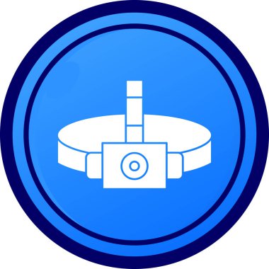 Dairesel bir simgenin vektör illüstrasyonu