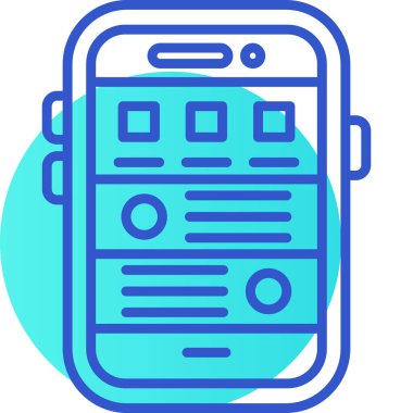 Cep telefonu. Basit resimleme