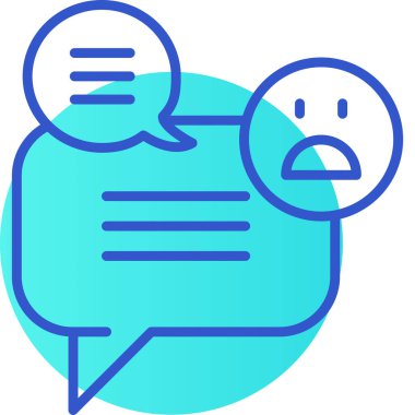 Konuş. Web simgesi basit illüstrasyon