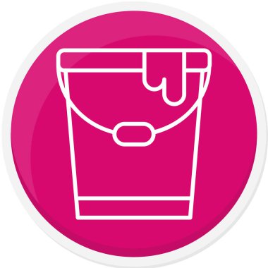 Kova. Web simgesi basit illüstrasyon