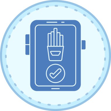 Simge vektör çizim dokunma