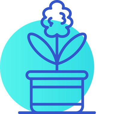 Kaktüs. Web simgesi basit illüstrasyon