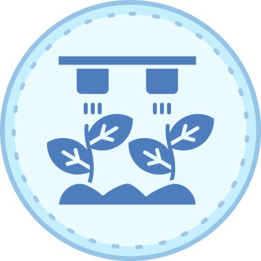 Bir bitki simgesinin vektör illüstrasyonu