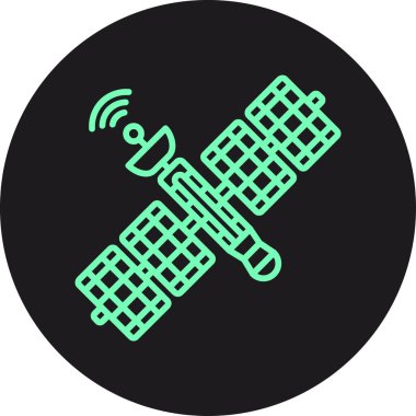 Eşsiz kablosuz sistem çizgisi vektör simgesi