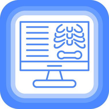 Bir tablet simgesinin vektör illüstrasyonu