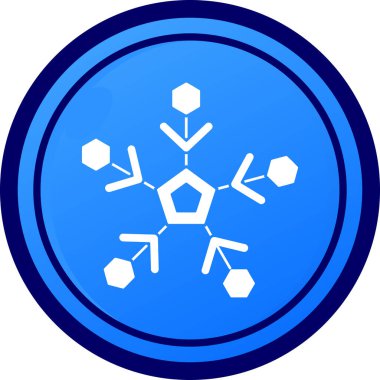 Kimyasal yapı. Web simgesi basit illüstrasyon