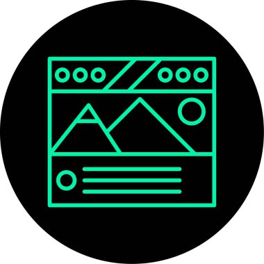 Seo simgesinin vektör illüstrasyonu