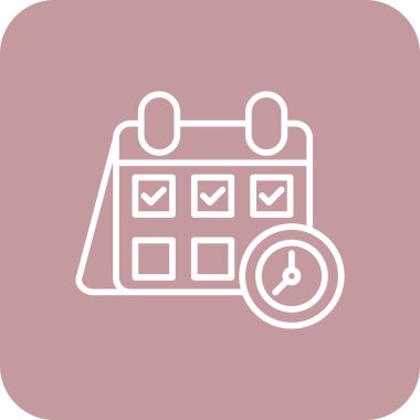 Kontrol listesi. Web simgesi basit illüstrasyon