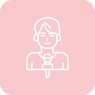 Akıllı telefonu kahveyle tutan bir adamın vektör çizimi