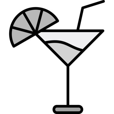 içki ikonu vektör illüstrasyonu