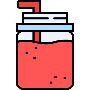 İçecek. Web simgesi basit tasarım