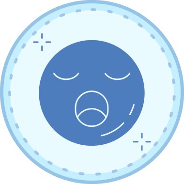 Üzücü. Web simgesi basit illüstrasyon