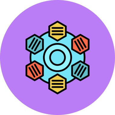 Seo simgesinin vektör illüstrasyonu