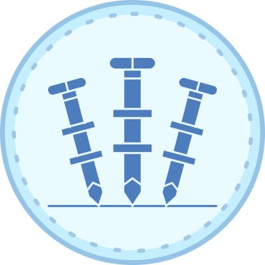 Tıbbi bir simgenin vektör illüstrasyonu