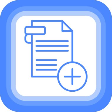 belge simgesi, vektör tasarımı