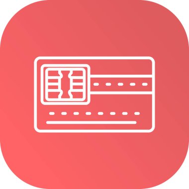 Kredi kartı ikonu vektör çizimi tasarımı