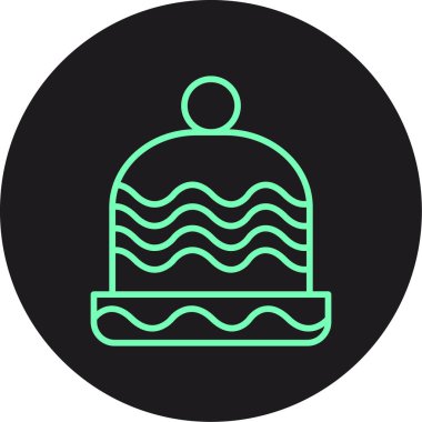 Eşsiz Cap Vektör Satır Simgesi