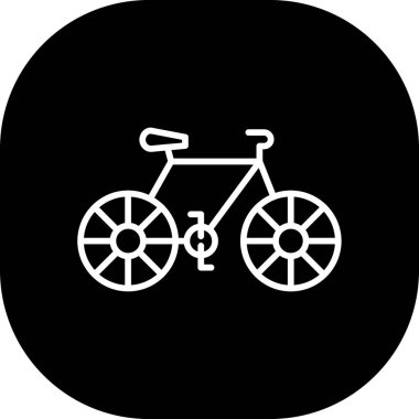 bisiklet ikonu vektör illüstrasyonu