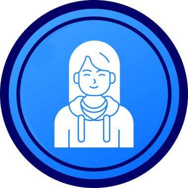 avatar. Web simgesi basit illüstrasyon