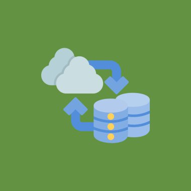 bulut veri depolama ikonu vektör illüstrasyon grafik tasarımı