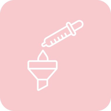 Benzersiz şırınga vektör simgesi