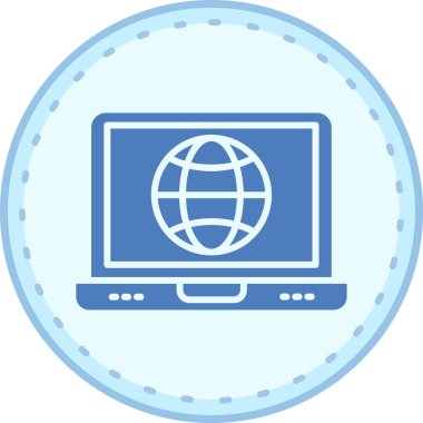 Web simgesi, vektör illüstrasyonu