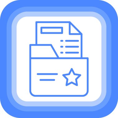 Belge. Web simgesi basit illüstrasyon