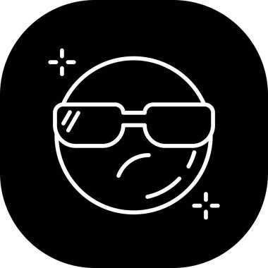 Kişisel ve ticari kullanım için vektör emoji simgesi...