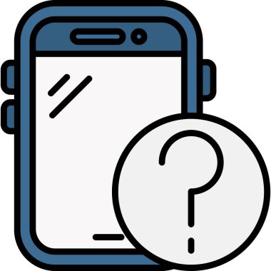 akıllı telefon sohbet soru simgesi