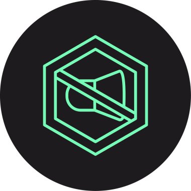 güzel altıgen vektör vektör simgesi