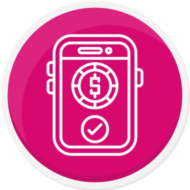 Smartphone Simgesi, vektör illüstrasyonu