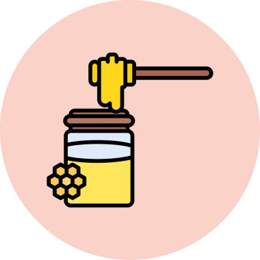 Tatlım. Web simgesi basit illüstrasyon