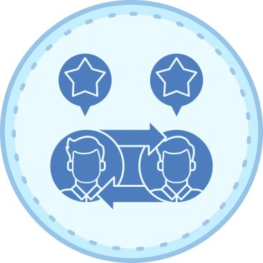 Yıldızlı bir adamın vektör simgesi