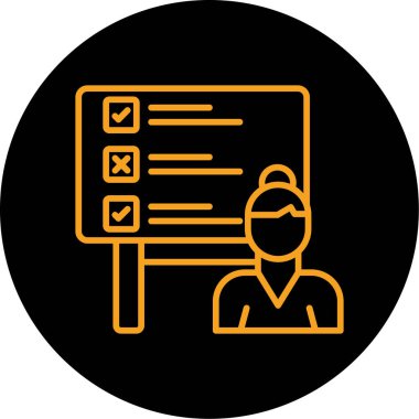 trend biçimi izole edilmiş arkaplanda kontrol listesi simgesi