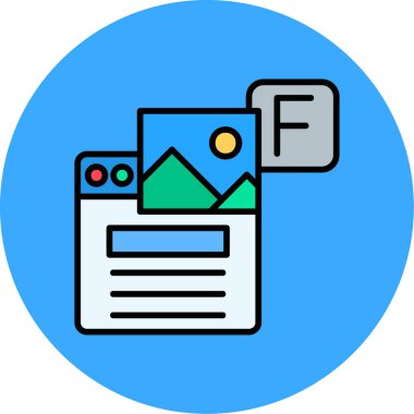 Web renk vektör simgesi