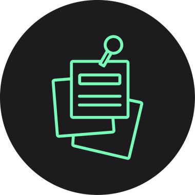 belge simgesi vektör illüstrasyonu