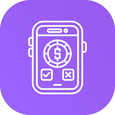 Cep telefonu simgesi, vektör illüstrasyonu