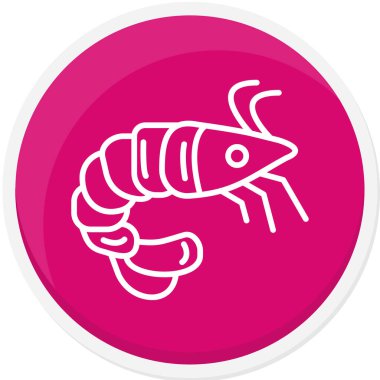 balık simgesi vektör illüstrasyonu