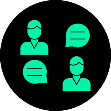 eşsiz kullanıcı profili vektör çizgisi simgesi