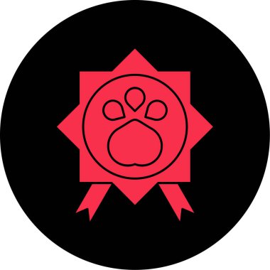 köpek simgesi vektör illüstrasyonu